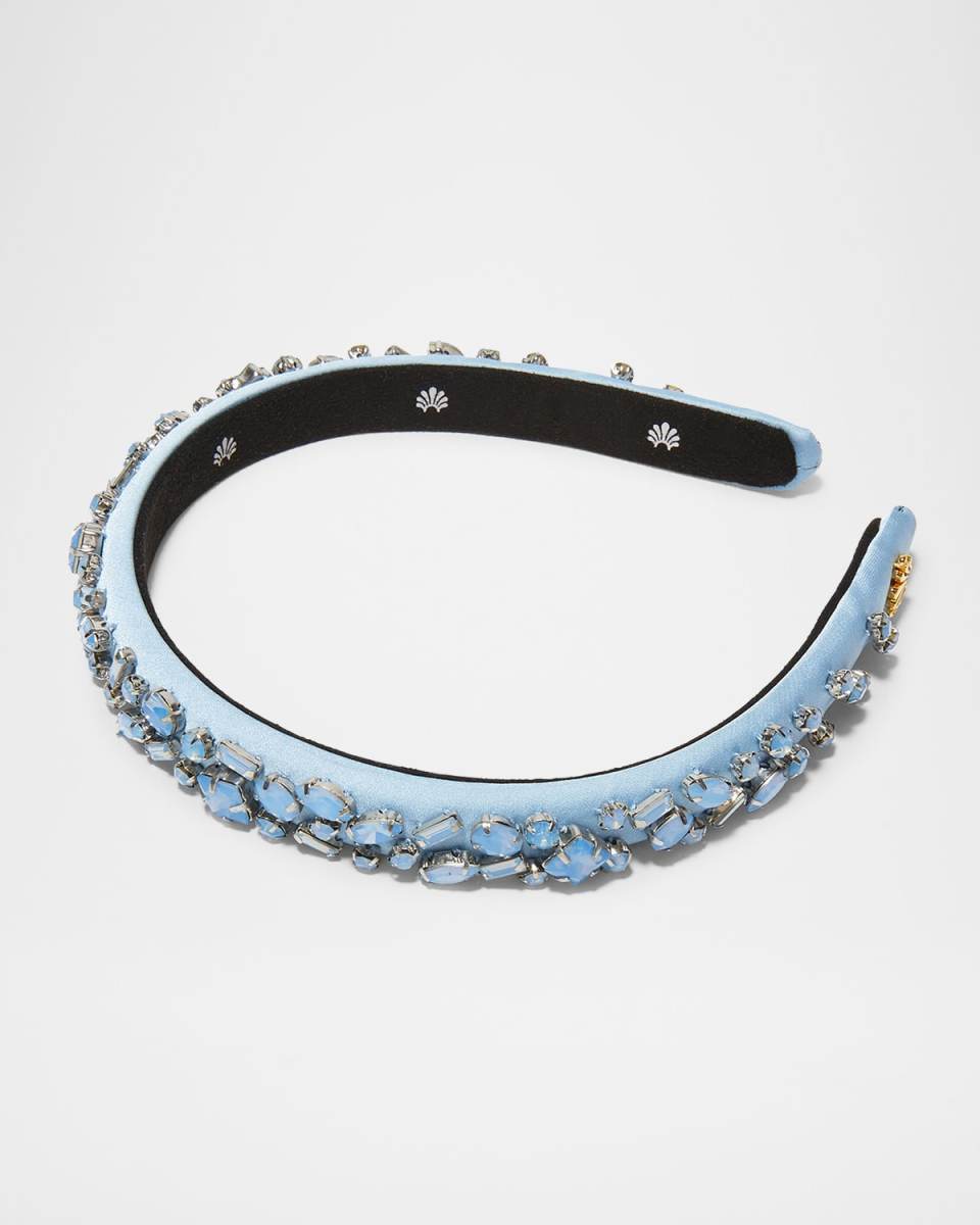 Gigi December Blue Topaz Jeweled Birthstone Headband
